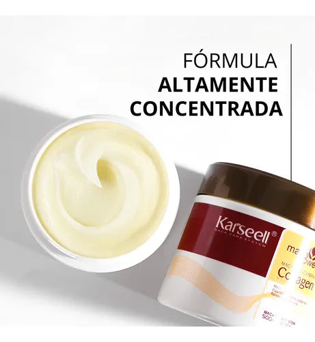 Shinny® | Cepillo Alisador Profesional + Reparación Capilar Maca & Colágeno